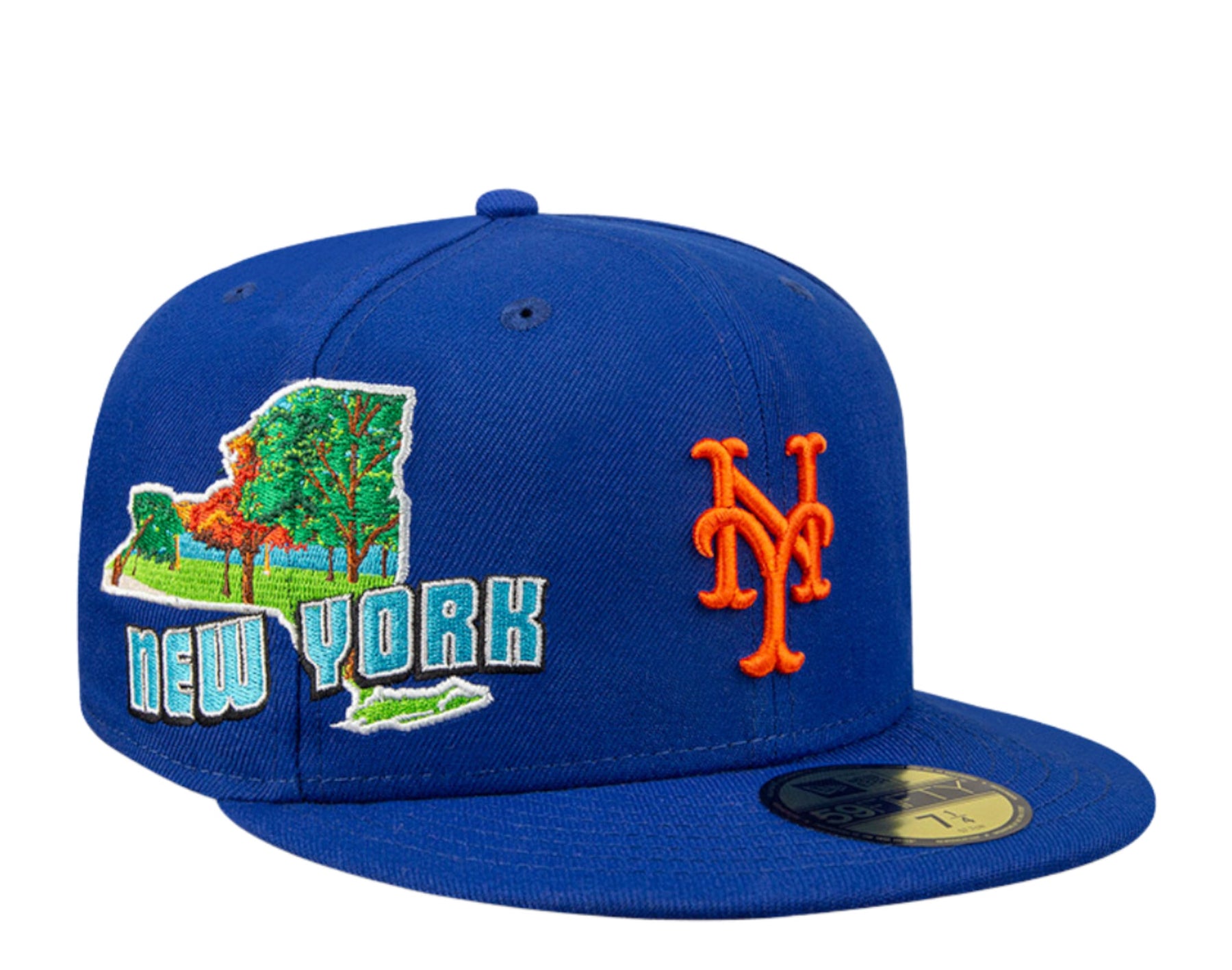 New Era New York Mets Stateview 59FIFTY Einbaukappe 60296527 – Blau/Grau UV