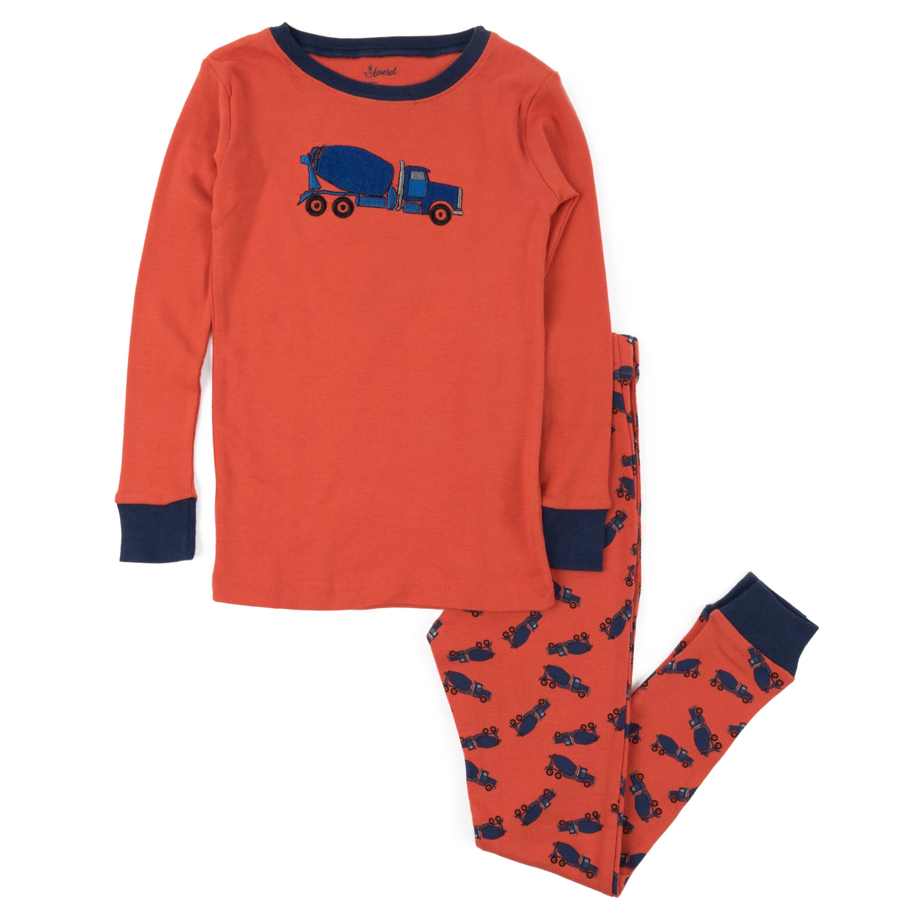 Kinder zweiteilige Baumwolle Pyjamas Zement LKW
