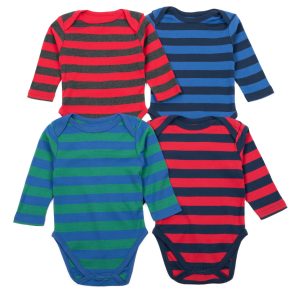Baby Viererpack Langarm-Body
