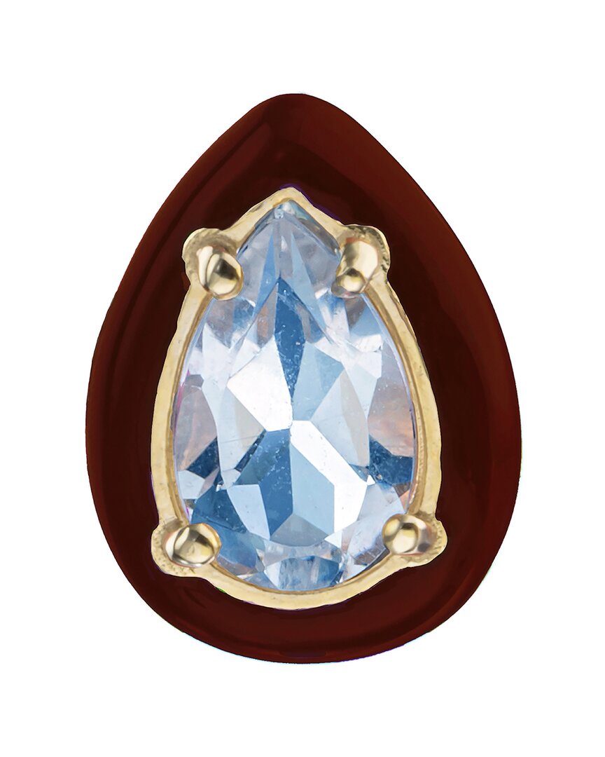 Bea Bongiasca Flower Funk 9K & Silber 1.94 ct. tw. Topaz Ohrstecker