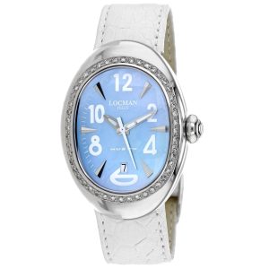 Locman Damen nuovo blaues Zifferblatt Armbanduhr 7766315106364