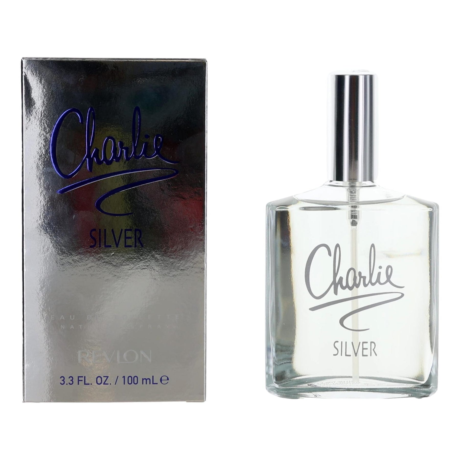 Charlie Silver von Revlon, 3.4 oz Eau de Toilette Spray für Damen