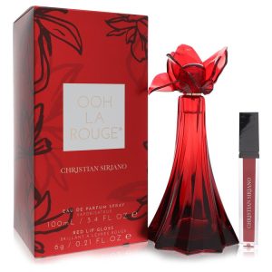 Christian Siriano Ooh La Rouge by Christian Siriano eu de parfum spray + 0,21 oz roter Lipgloss 3,4 oz für Damen 7827752484924