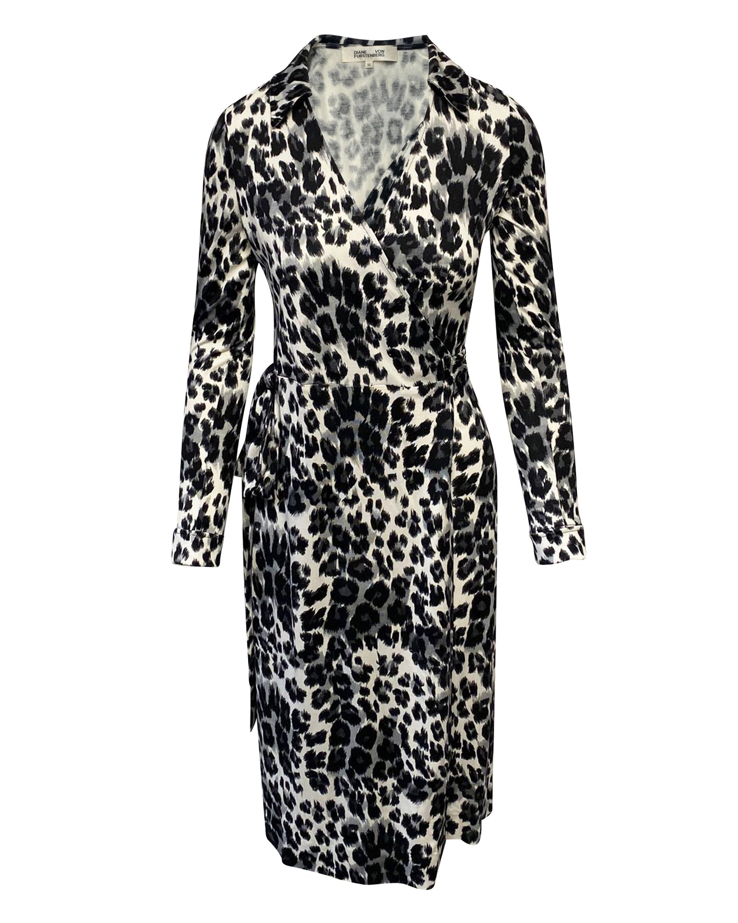Diane Von Furstenberg Kleid mit Leopardenmuster in mehrfarbiger Viskose