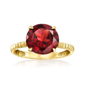 Ross-Simons Garnet Ring aus 14kt Gelbgold 7827696025660