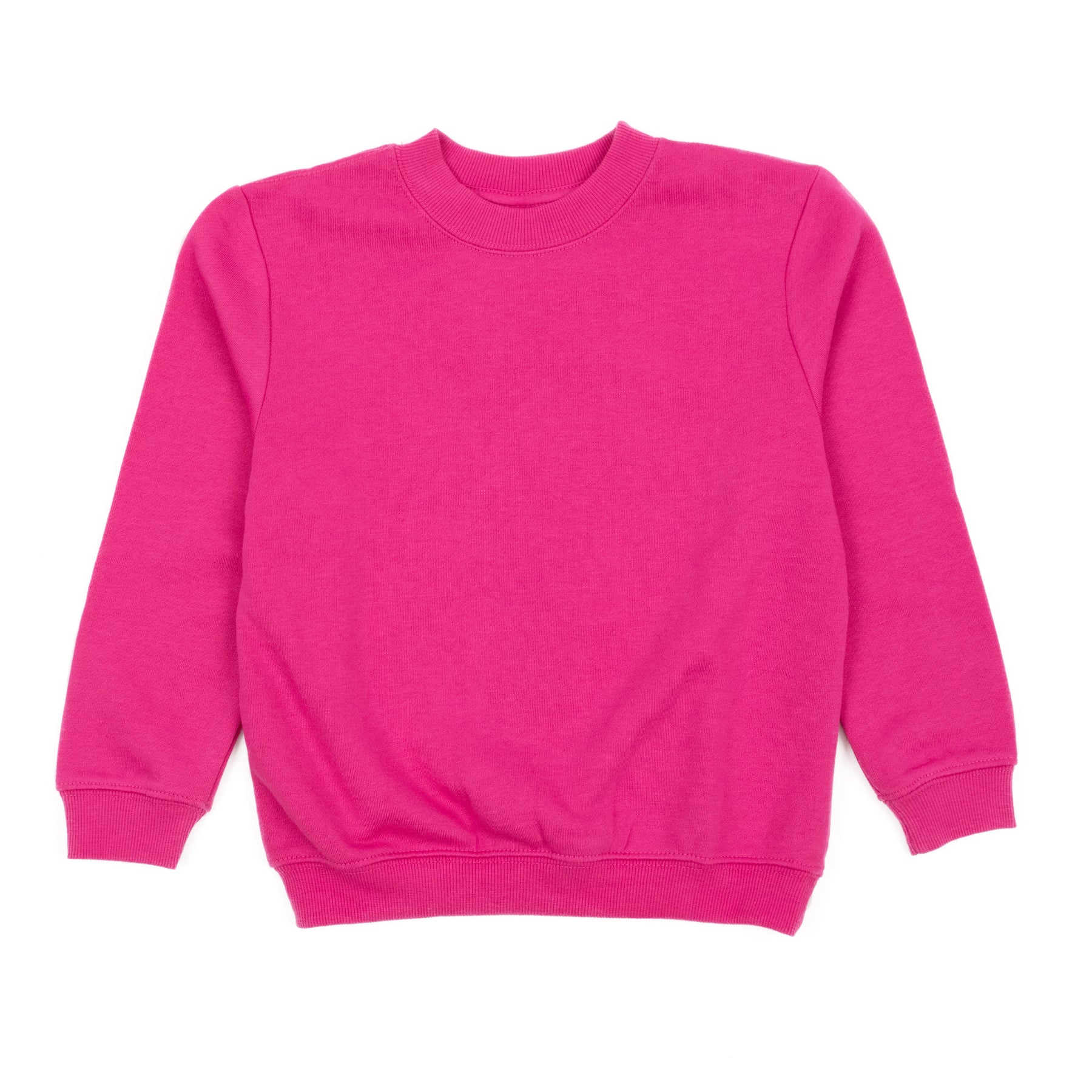 Kinder Langarm Sweatshirt klassisch einfarbig