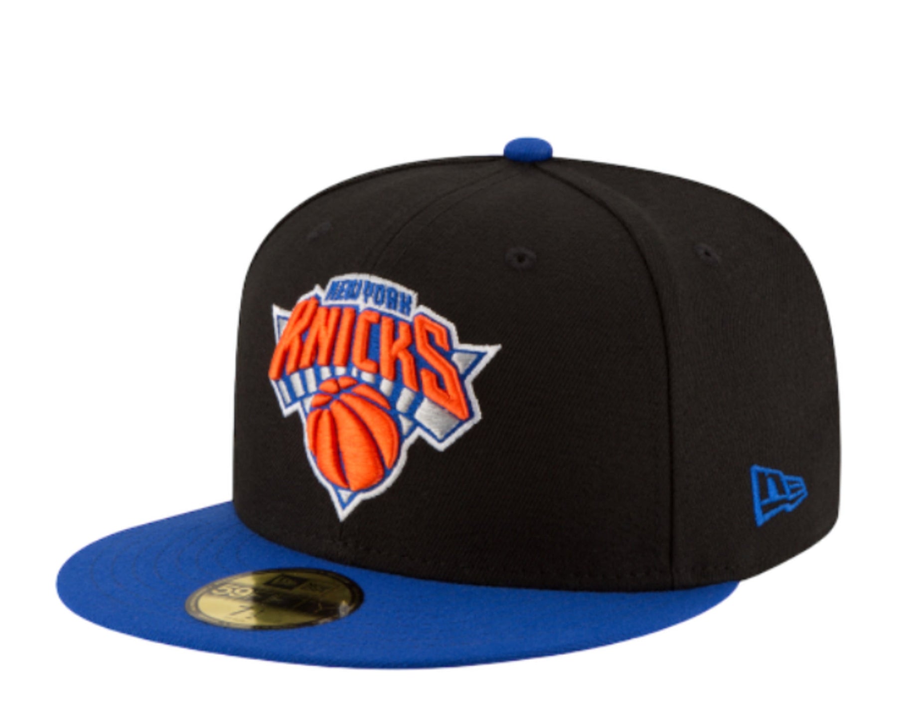 New Era New York Knicks 2Tone Alt 59FIFTY Ausgestattet 70343612 Schwarz / Blau-Grau UV