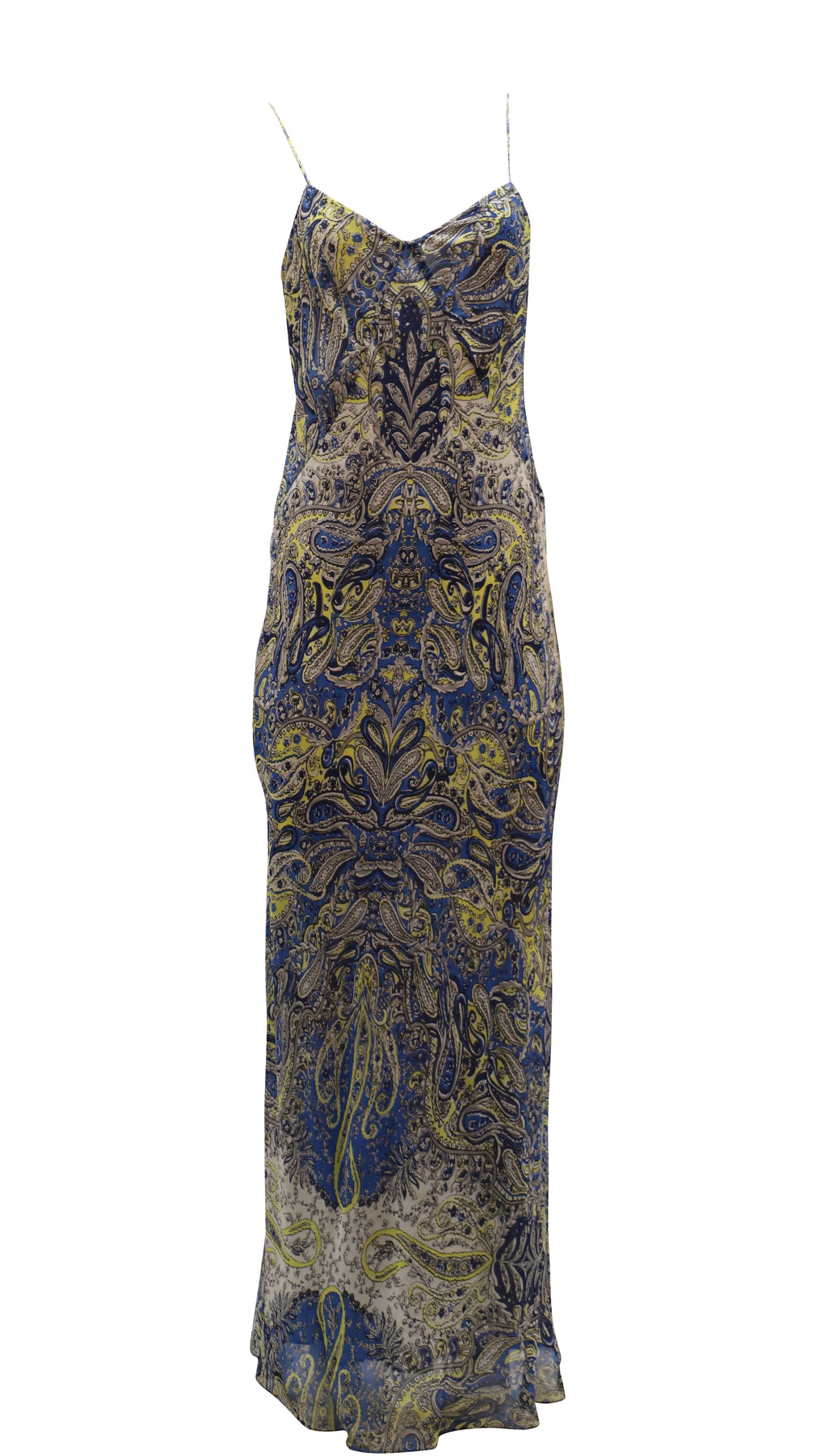 Vince Paisley Muster dünn Strap Maxikleid aus mehrfarbiger Seide