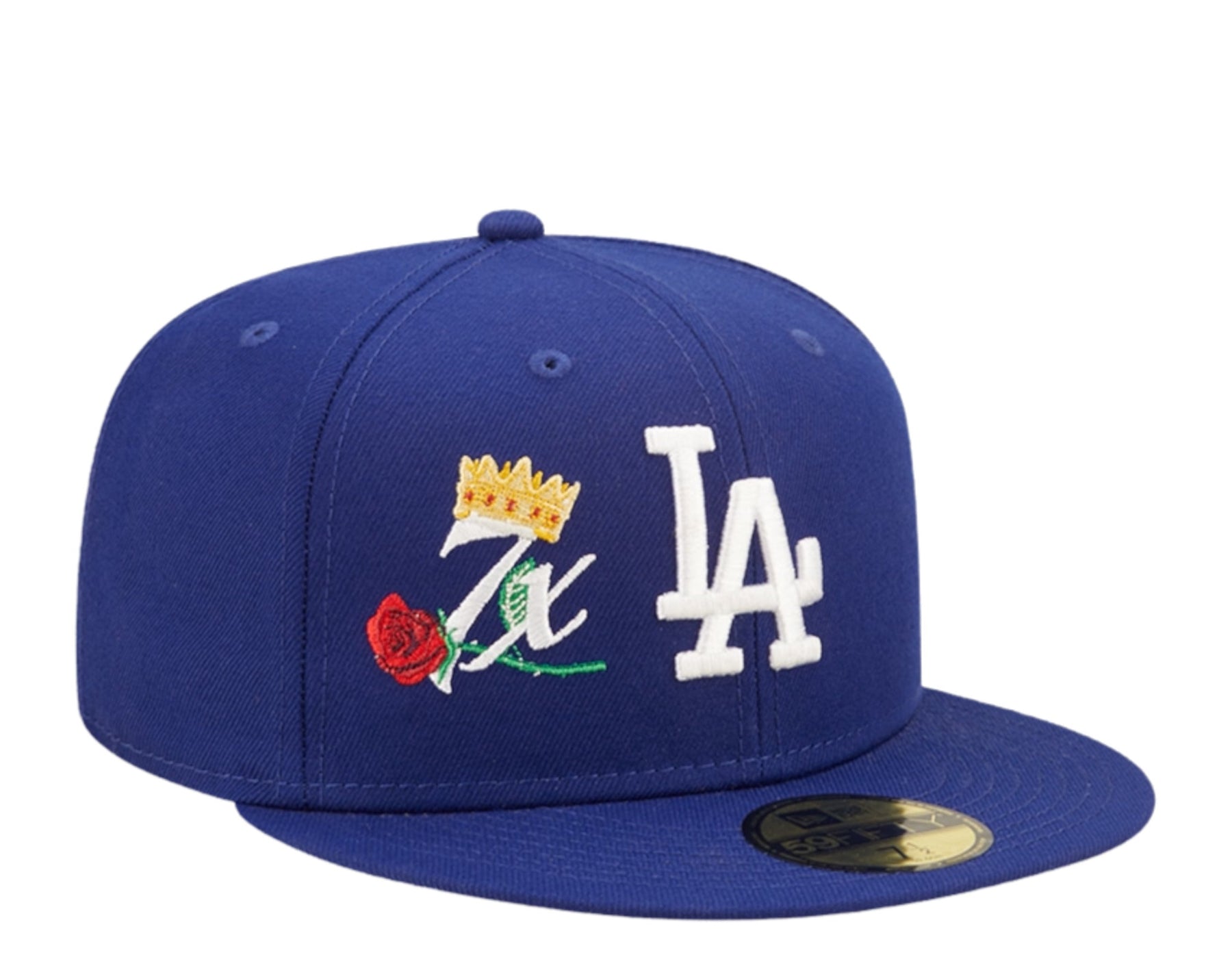 New Era 59Fifty MLB Los Angeles Dodgers Crown 7X Champs Blau Einbauhut 60243481