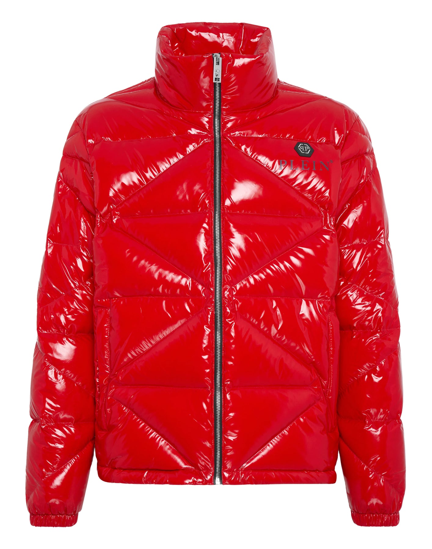 Daunenjacke mit Steppmuster Hexagon