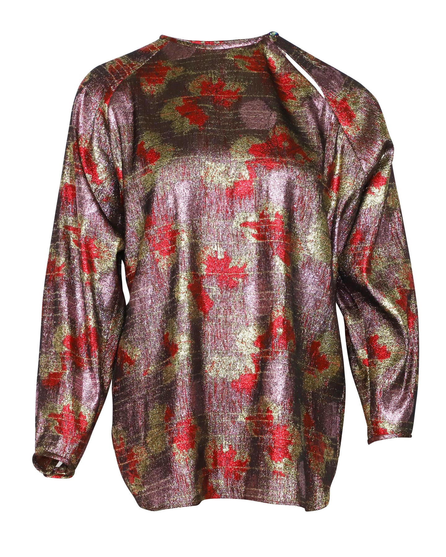 Isabel Marant Wilny Top aus mehrfarbigem Lurex und Seide