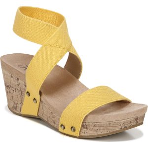 Del Mar Ankle Strap Open Toe Wedge Sandalen