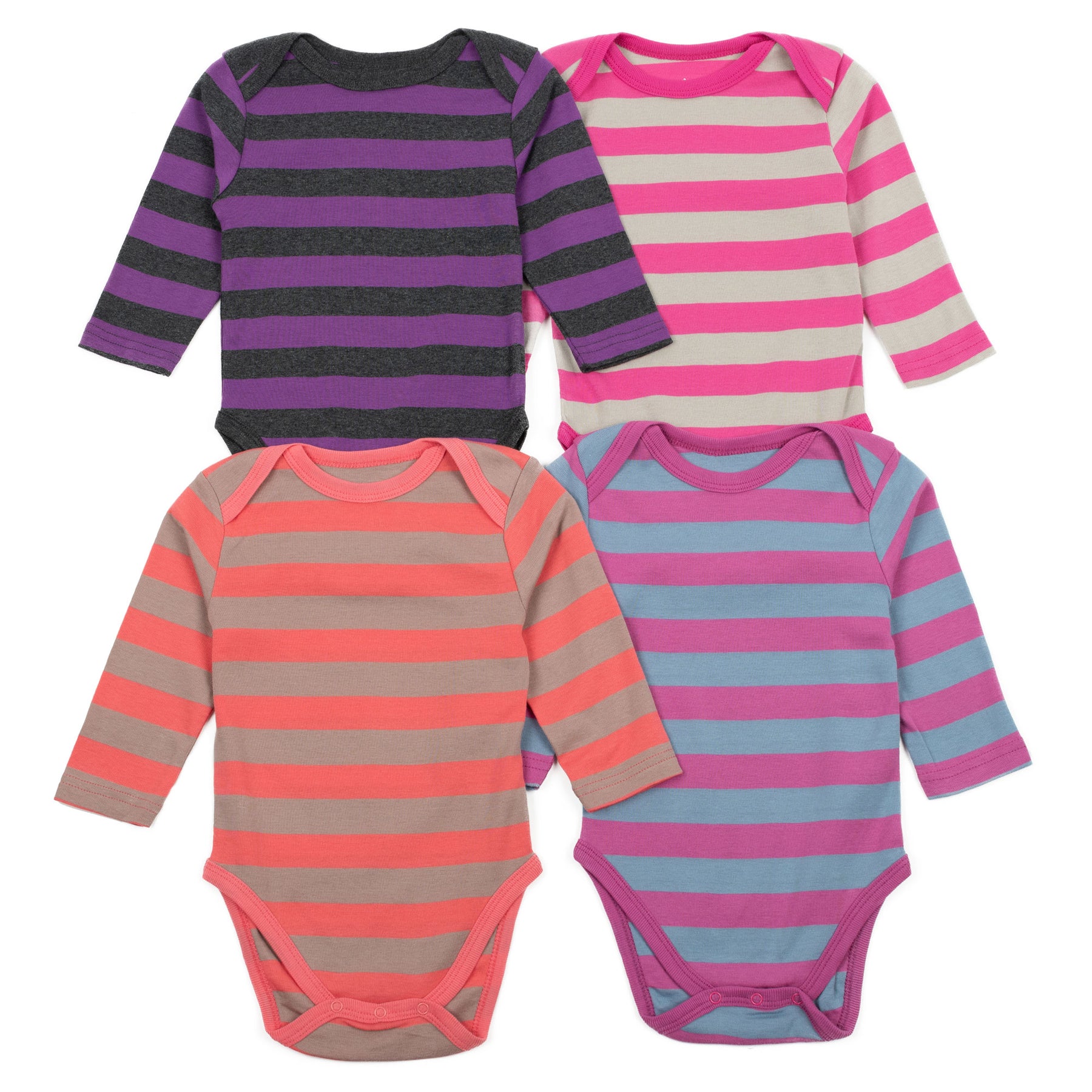 Baby Viererpack Langarm-Body