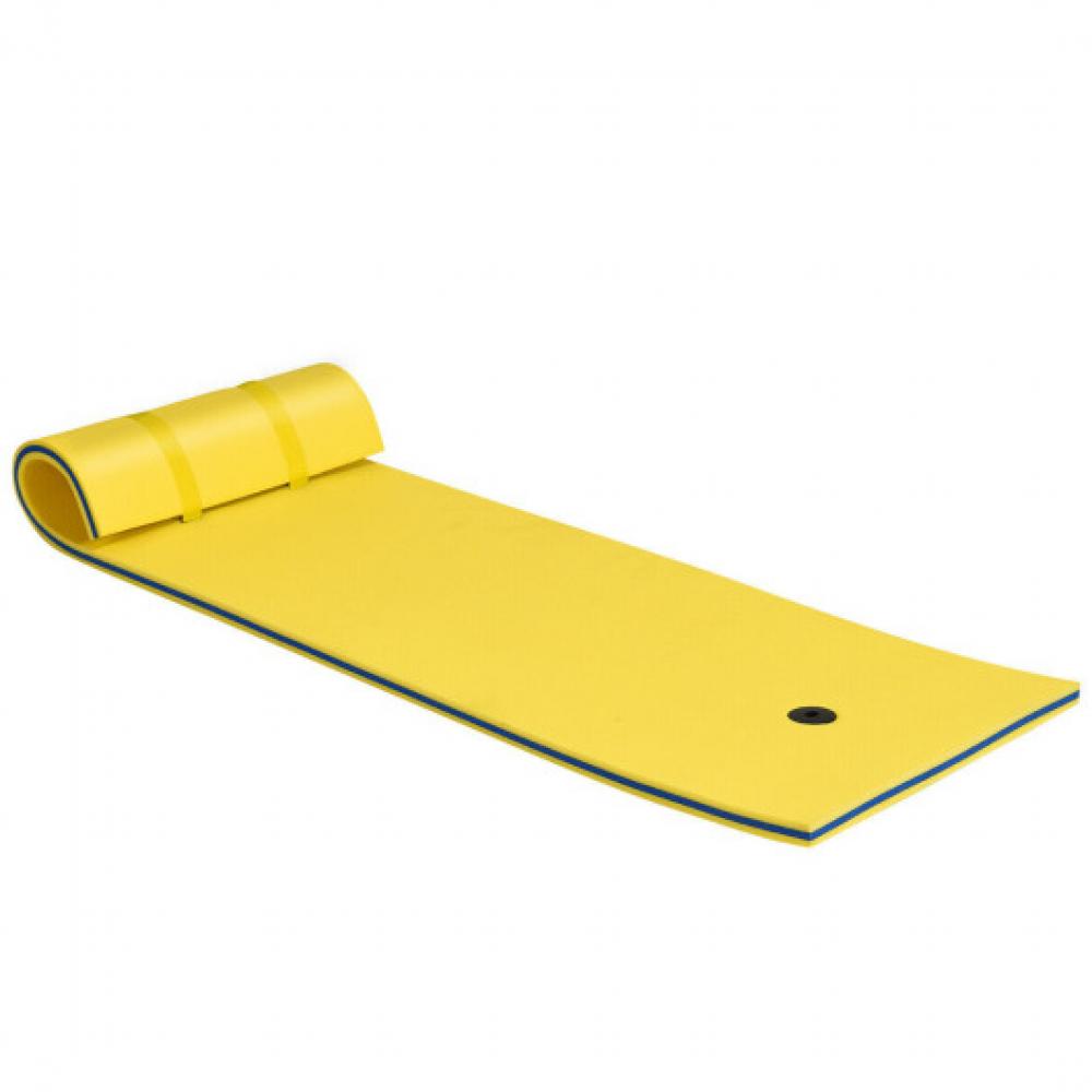 3-lagiger reißfester Relaxing Foam Floating Pad-Gelb