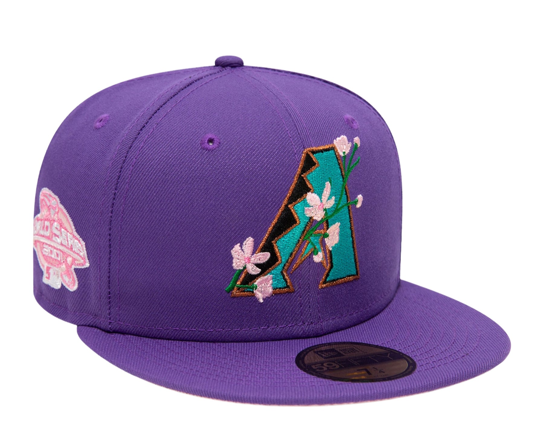 New Era Arizona Diamondbacks Seitenaufnäher Bloom 59FIFTY körpernah Rosa UV 60288165