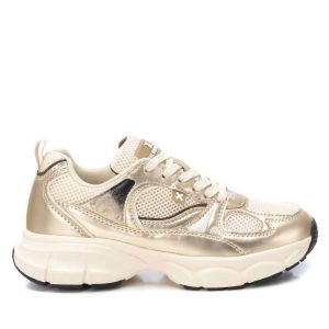 Damen Spitze Schließung Sneakers in Gold 7765075132476