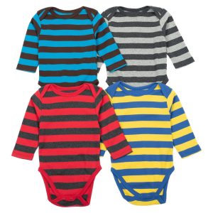 Baby Viererpack Langarm-Body