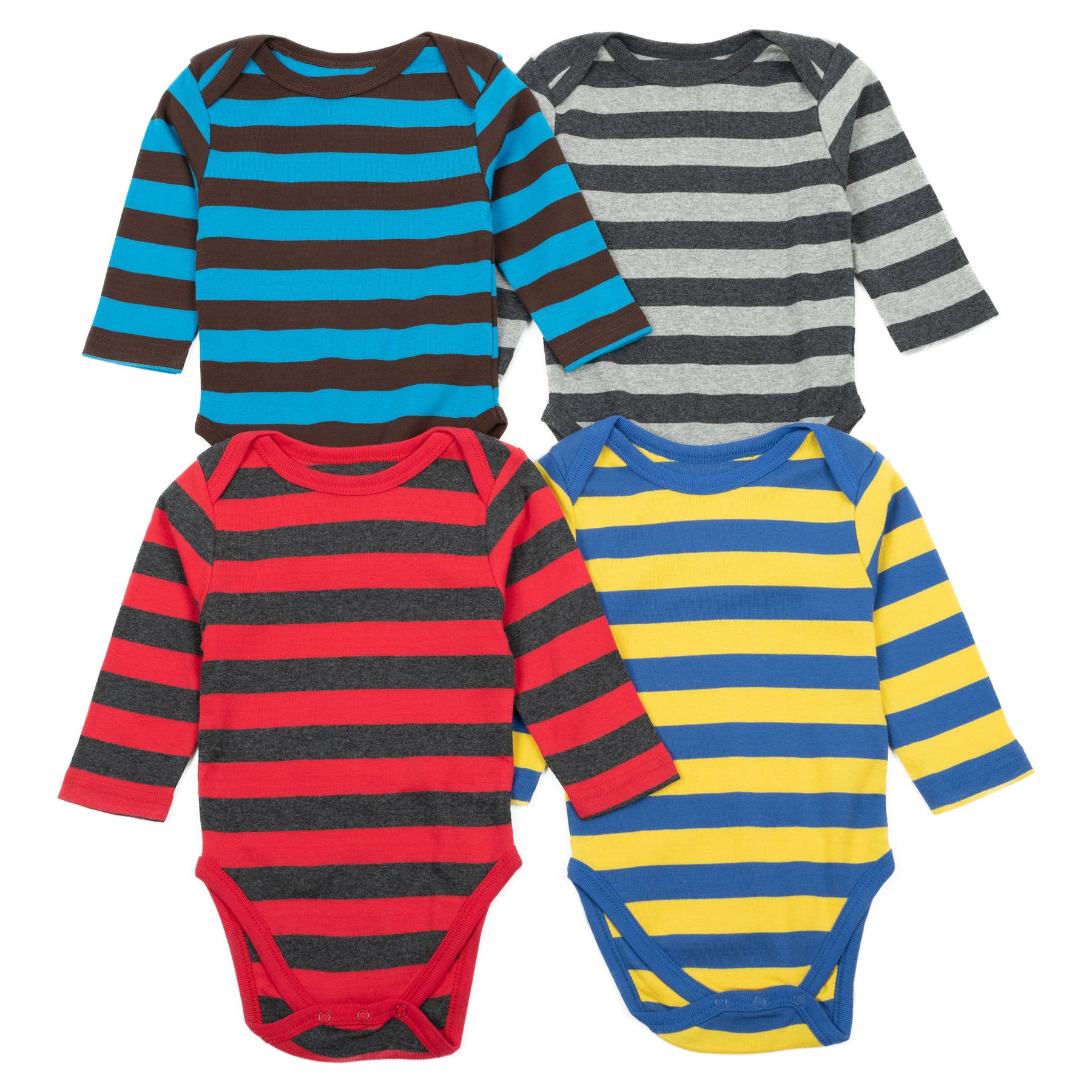 Baby Viererpack Langarm-Body