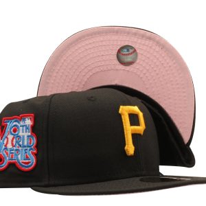 New Era 59Fifty MLB Pittsburgh Pirates 1979 World Series Fitted W/ rosa Unterseite 7676490940476