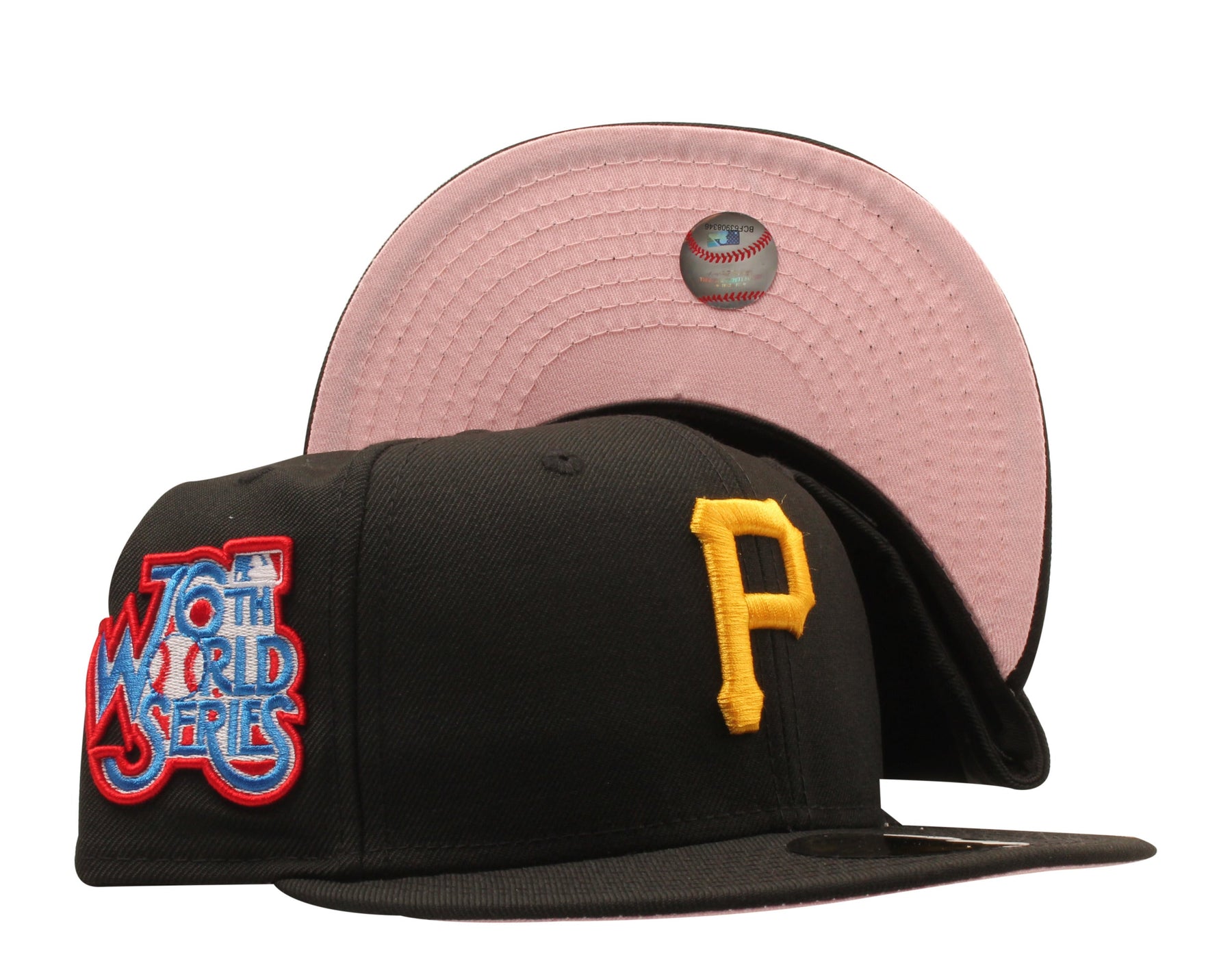 New Era 59Fifty MLB Pittsburgh Pirates 1979 World Series körpernah W / Rosa Unterseite