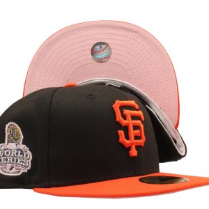 New Era 59Fifty MLB SF Giants 2012 World Series Fitted W/ rosa Unterseite 7676478718012