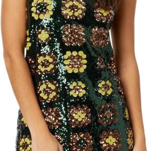 Gemini Sequin Mini-Kleid in mehrfarbig