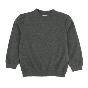 Kinder lange Ärmel Sweatshirt neutrale feste Farbe