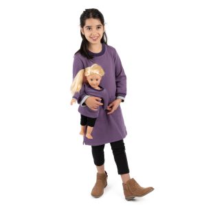 Mädchen und passende Puppe Schweiß Kleid