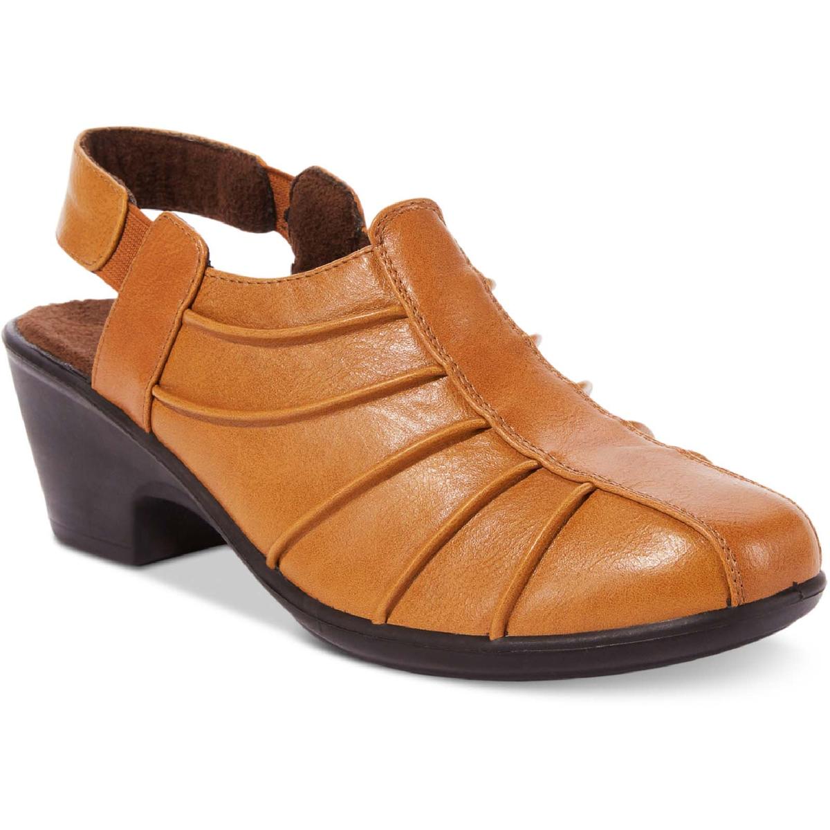 Manner Slingback Mules aus Kunstleder