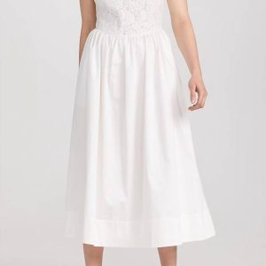 Mandy Midikleid in weiß