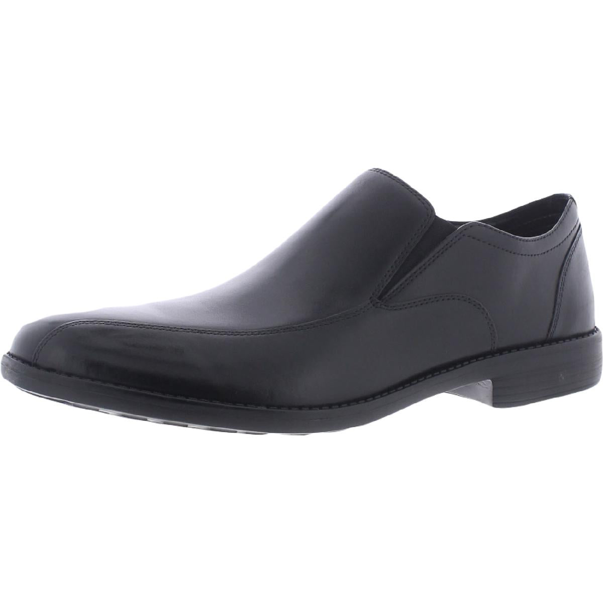 Clarks Birkett Schritt Leder gepolsterte Slip auf Loafer