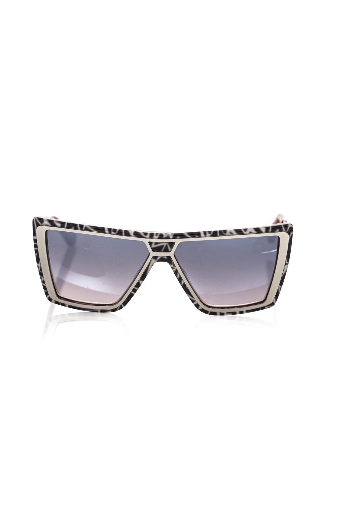Frankie Morello Chic Zebra Muster quadratische Sonnenbrille für Damen