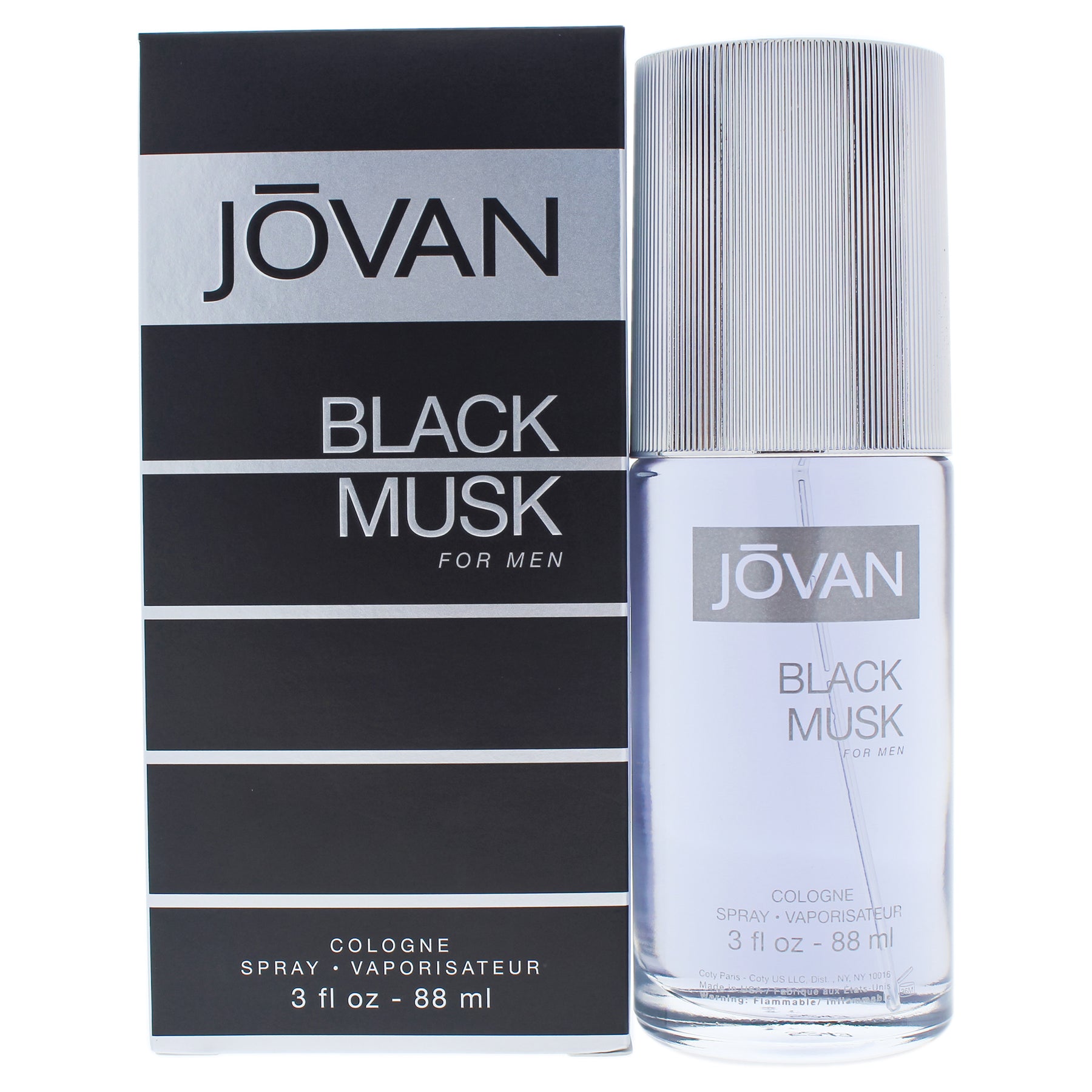 Jovan Schwarz Musk von Jovan für Herren – 3 oz Köln Spray