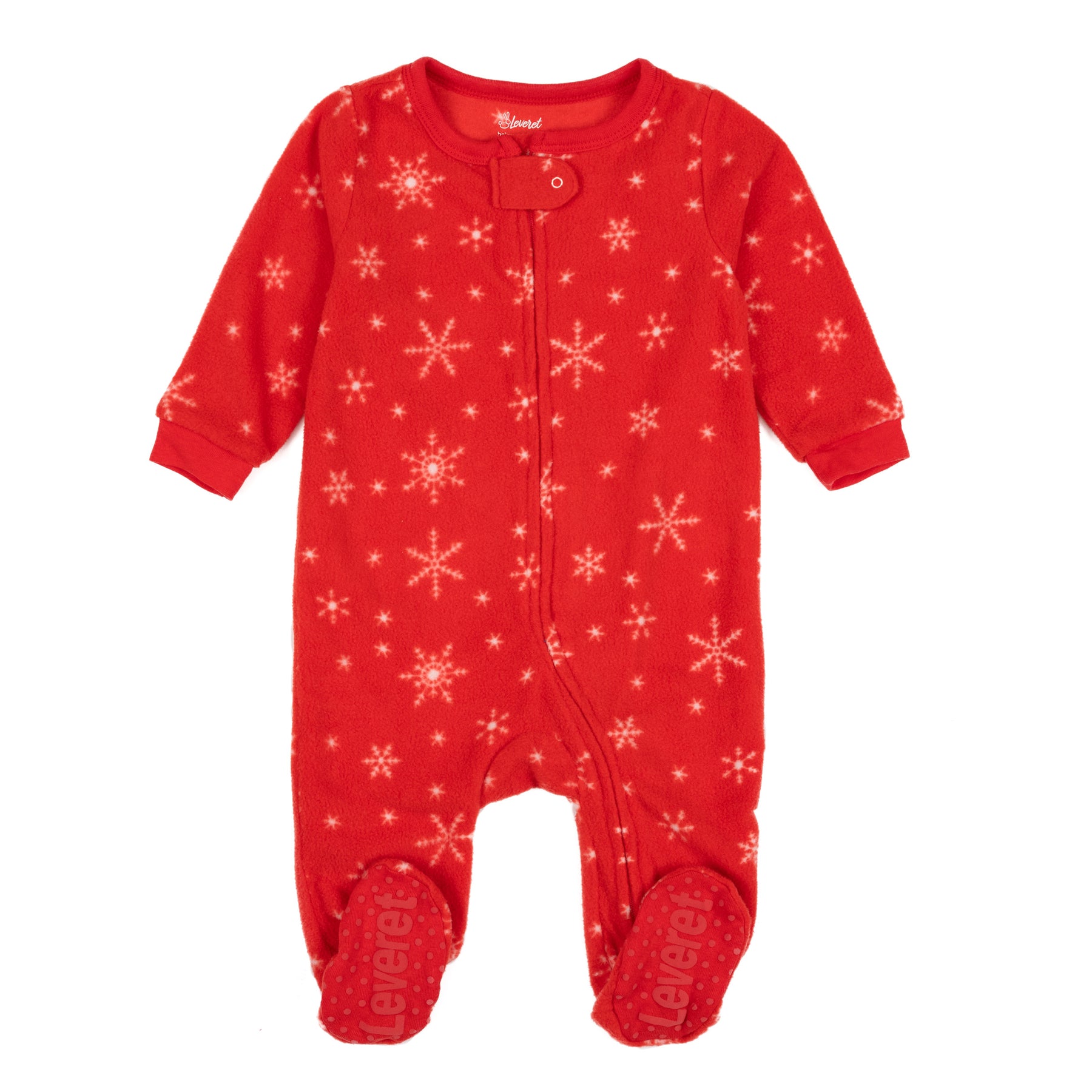Christmas Kinder Fußfleece Pyjamas Schneeflocke