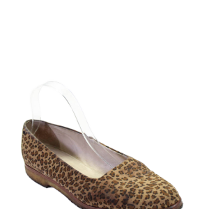Bottega Veneta Damen Tiermuster Runde Zehe Slip-On Casual Flats Braun