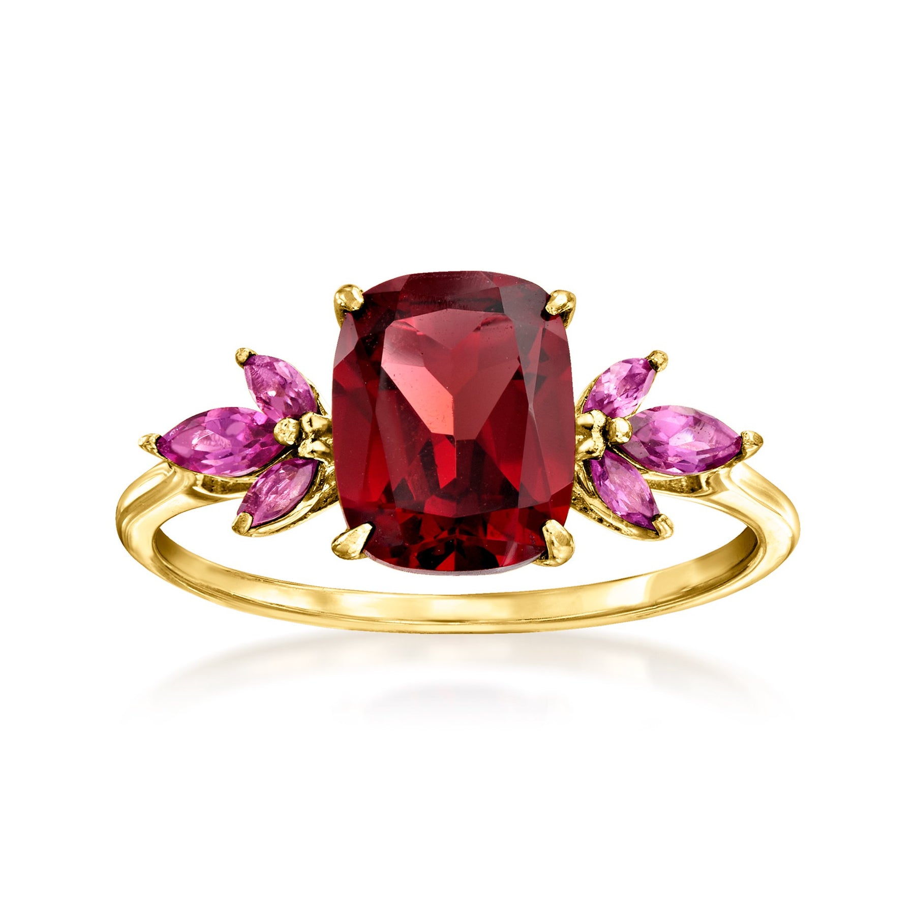 Ross-Simons Granat Ring mit. Rhodolit Granat in 14kt Gelbgold