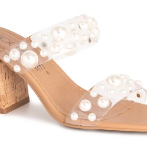 Damen Divine Stiefeletten in klaren Perlen