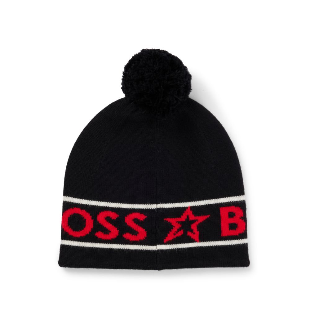 BOSS x Perfect Moment Mütze aus Wolle mit Logo intarsia