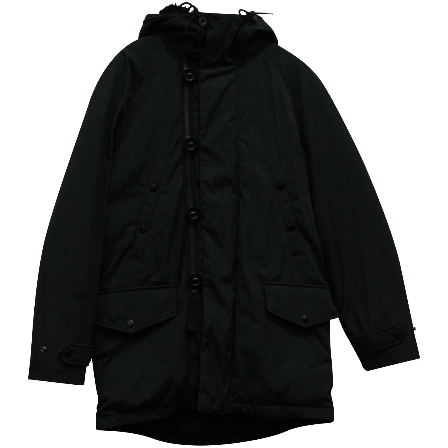 Coach Wintermantel aus schwarzem Nylon