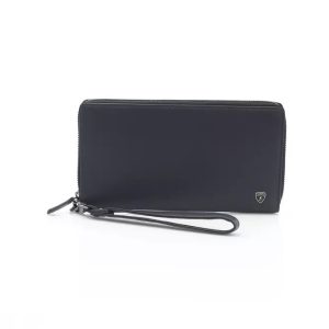 Automobili Lamborghini Sleek Leder Zip Herren Geldbörse