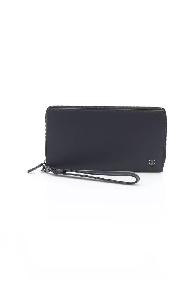 Automobili Lamborghini Sleek Leder Zip Herren Geldbörse