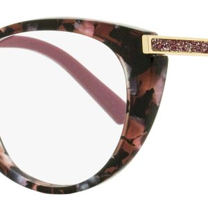Swarovski Damen Ovale Brille SK5413 055 farbige Havana 51mm