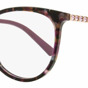 Swarovski Damen Ovale Brille SK5396 55B violett havana 52mm