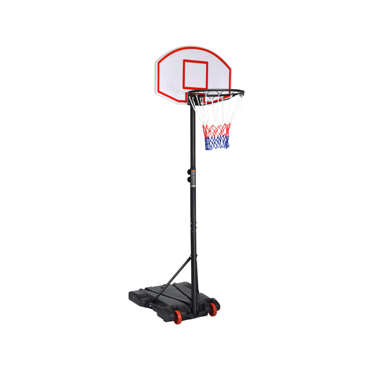 Einstellbarer Basketballkorb System Stand mit Rädern