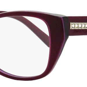 Swarovski Damen rechteckige Brille SK5391 081 violett 53mm