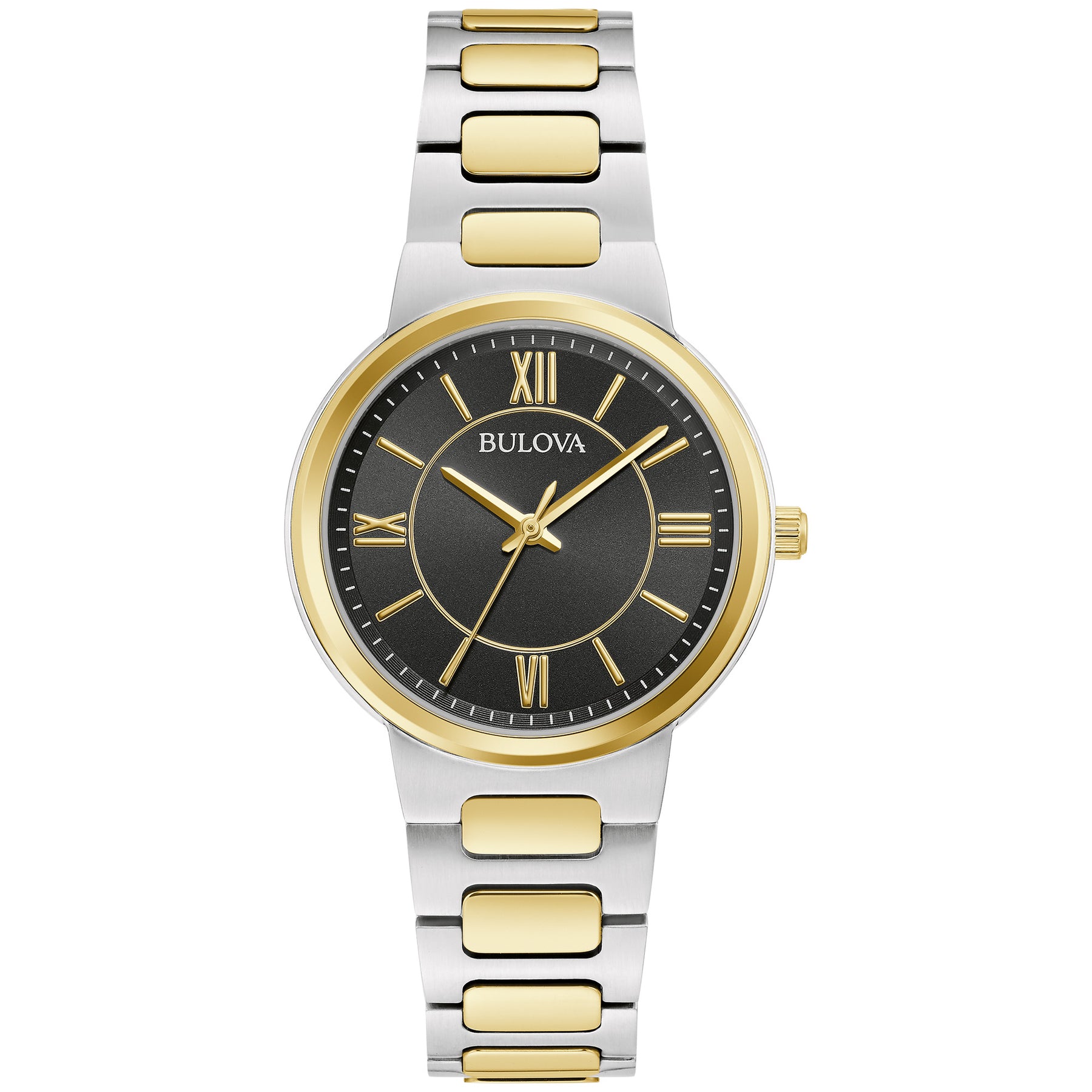Bulova Damen 32mm schwarz Quarzuhr