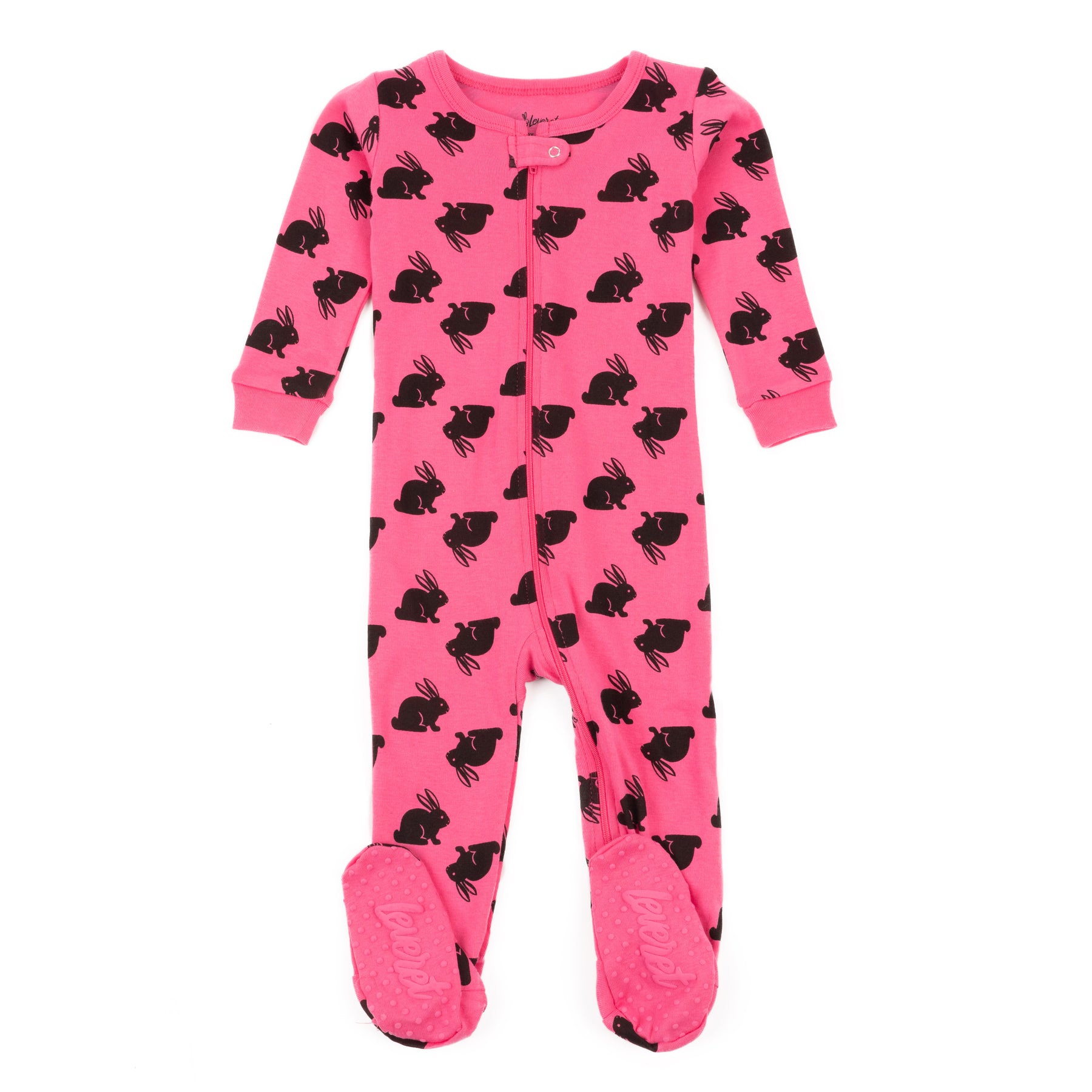 Kinder Fuß Baumwolle Pyjamas Bunny Rosa