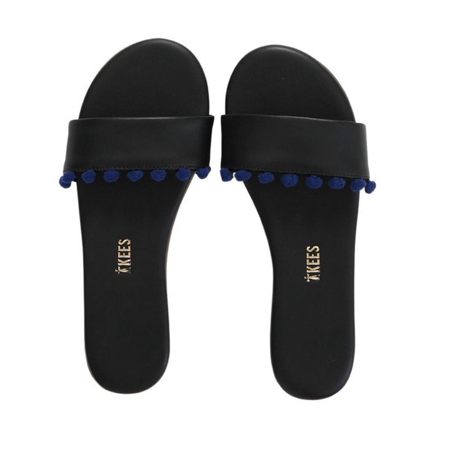 Damen Alex Pom Pom Slide In Valentina