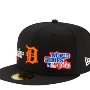 New Era 59Fifty Detroit Tigers Champions schwarz montiert Hut 60185220 7676445884476