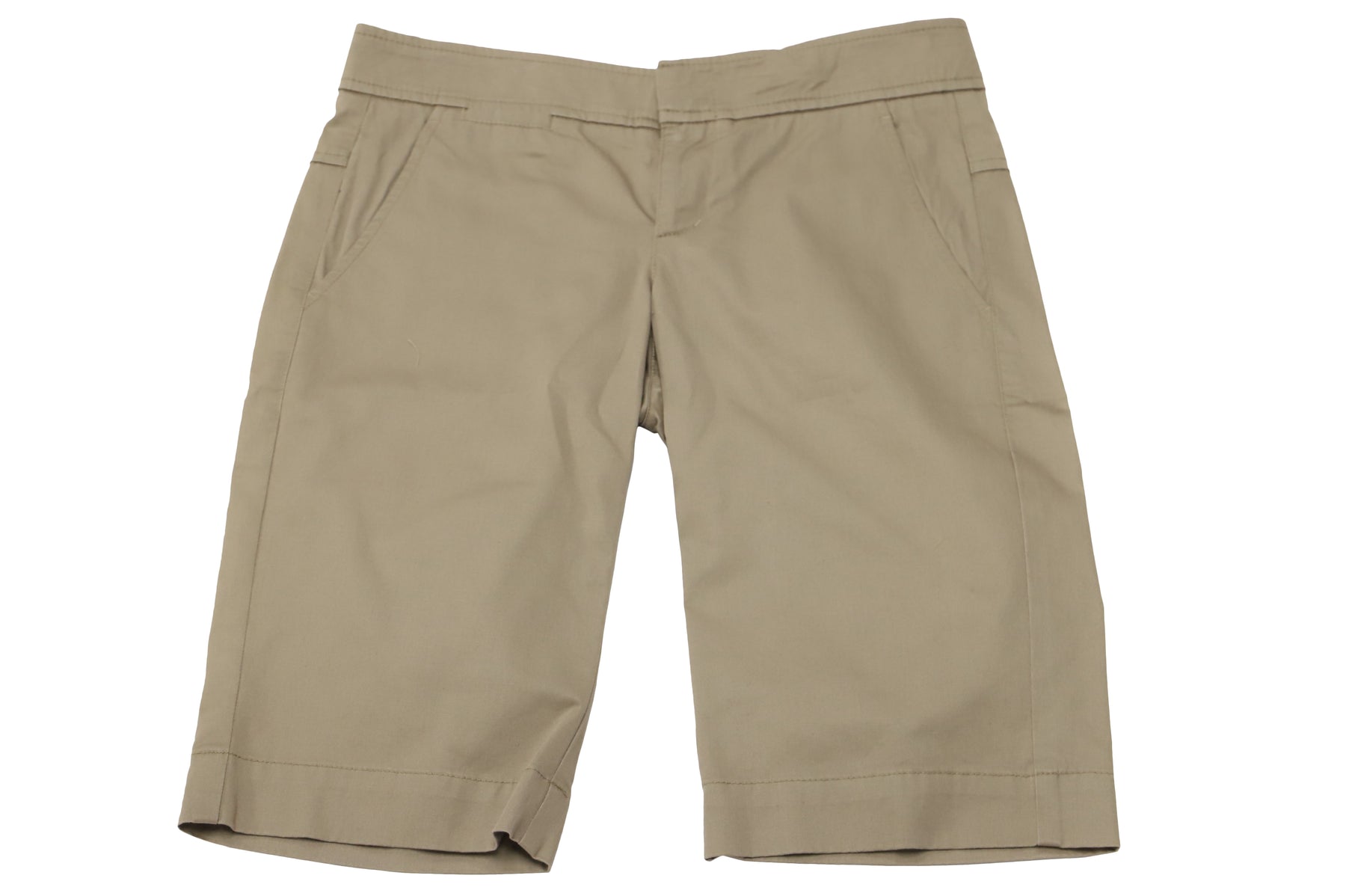 Vince Twill Bermuda Shorts aus Beige Baumwolle